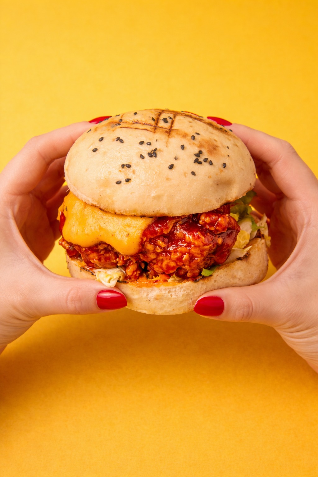 K-Chicken Burger — Hallyu Kitchen Paris 9