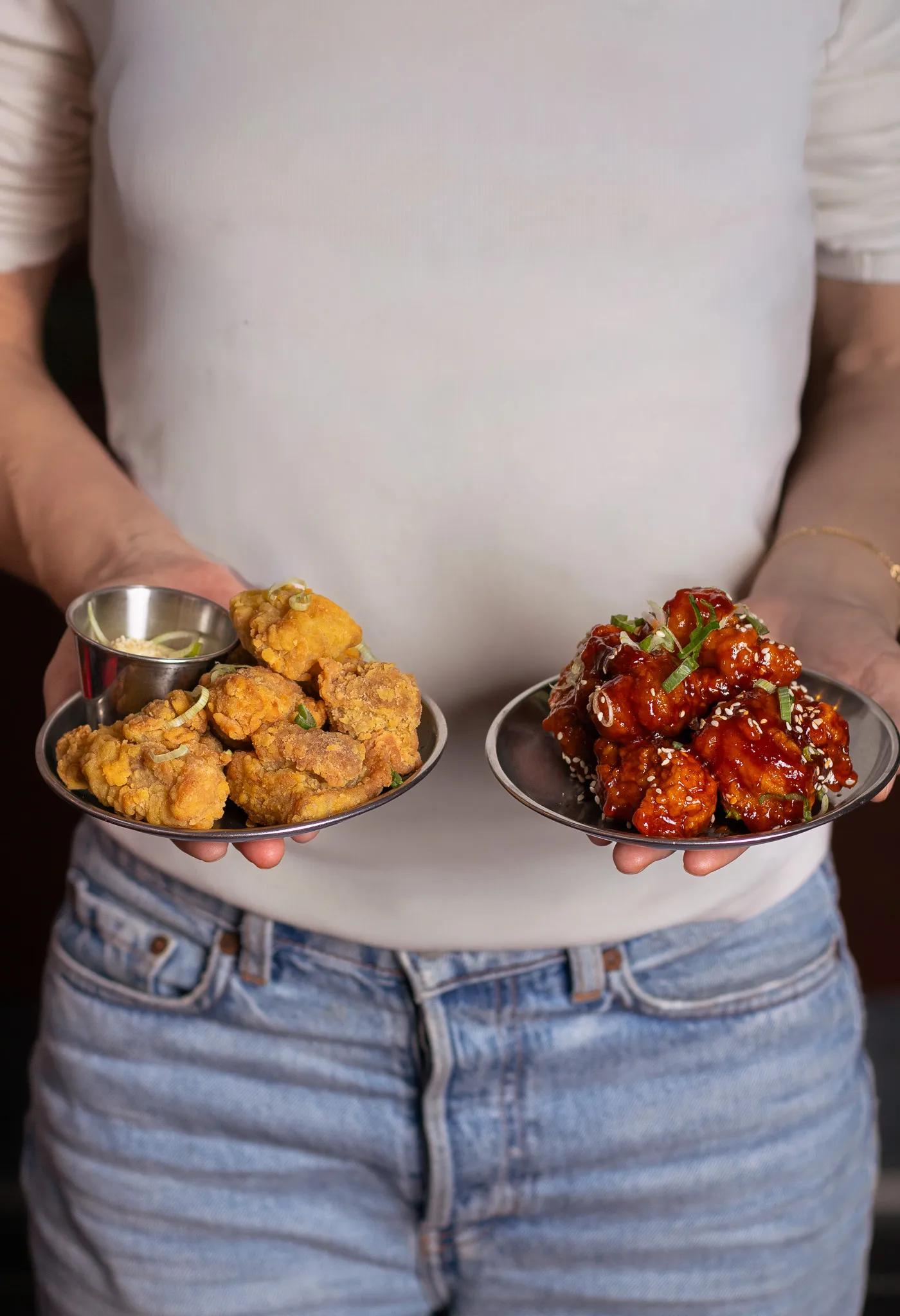 Fried chicken et yangnyeom chicken, menu Essentiel
